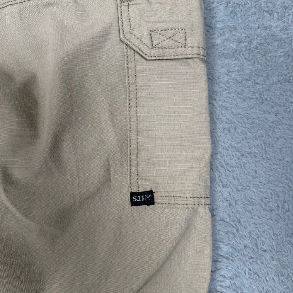5.11 Tactical Series Mens Khaki Ripstop‎ Cargo Pants 34x32 Tan Outdoor Hiking